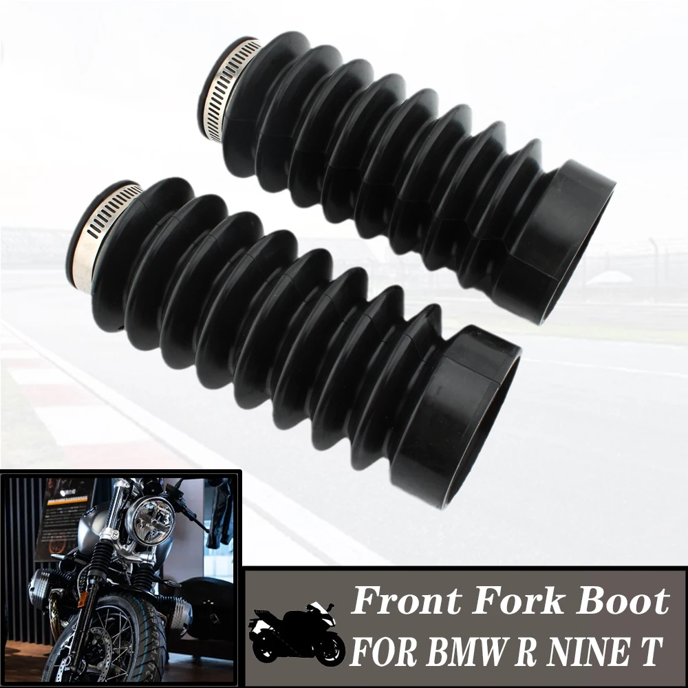 For BMW R Nine T 2014-2020 Motorcycle Front Fork Boots Urban Pure Scrambler  Gaiters Gators Boot Shock Protector Dust Rubber