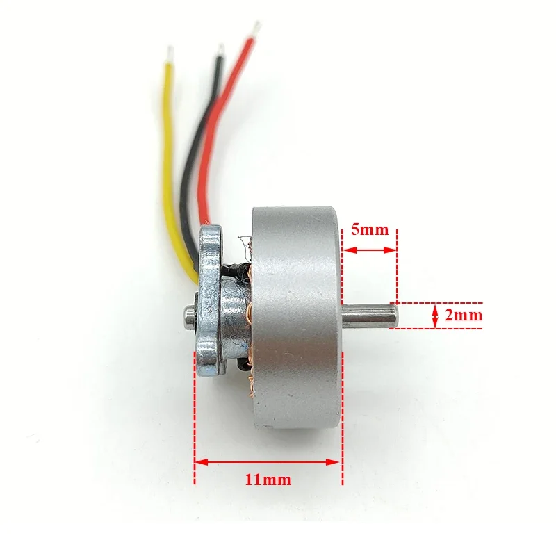 2750KV Mini 18mm 3-phase Brushless Motor 2S-3S High Speed Brushless Engine 2mm Shaft DIY RC Drone FPV Quadcopter Aircraft Model