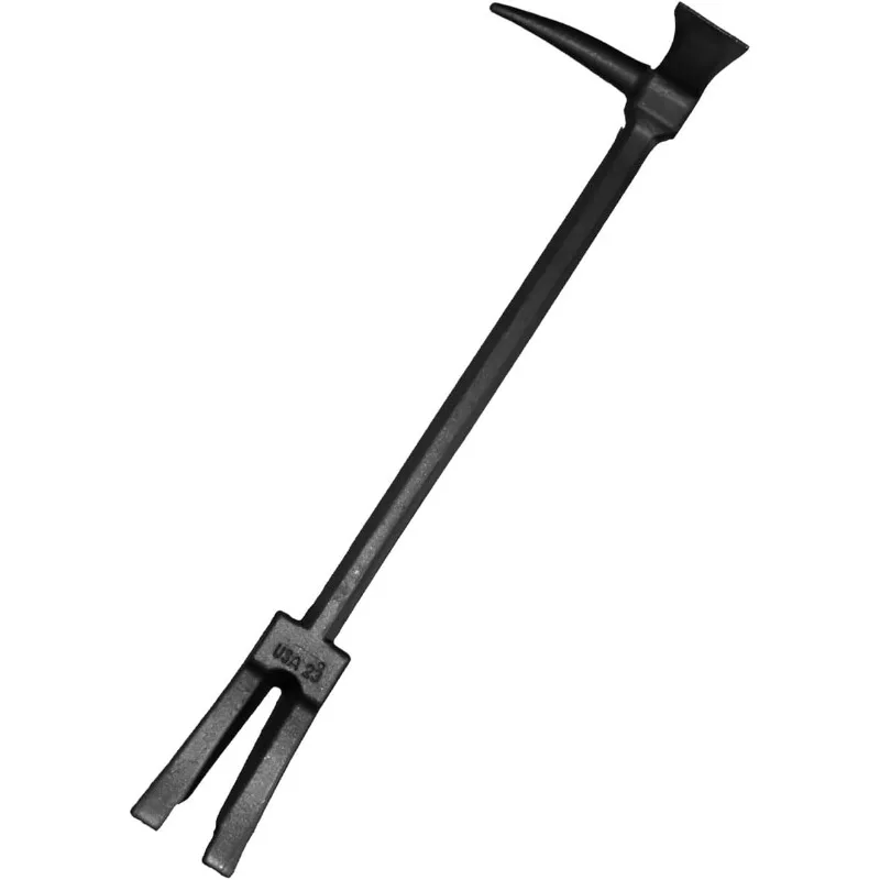 Herramienta Halligan Bar - Herramienta de entrada forzada de 24 pulgadas con diseño de acero de una pieza y espacio de horquilla con perilla en llave - HAL1P24