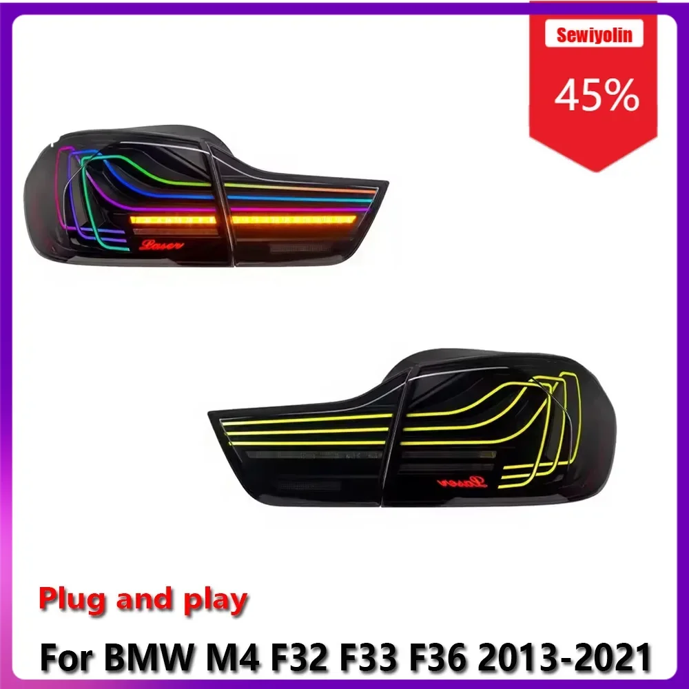 

Car LED Lamp Lamp Tail Light Assemblies For BMW M4 F32 F33 F36 2013-2021 RGB Fog DRL Brake Turn Signal Lamp Plug And Play