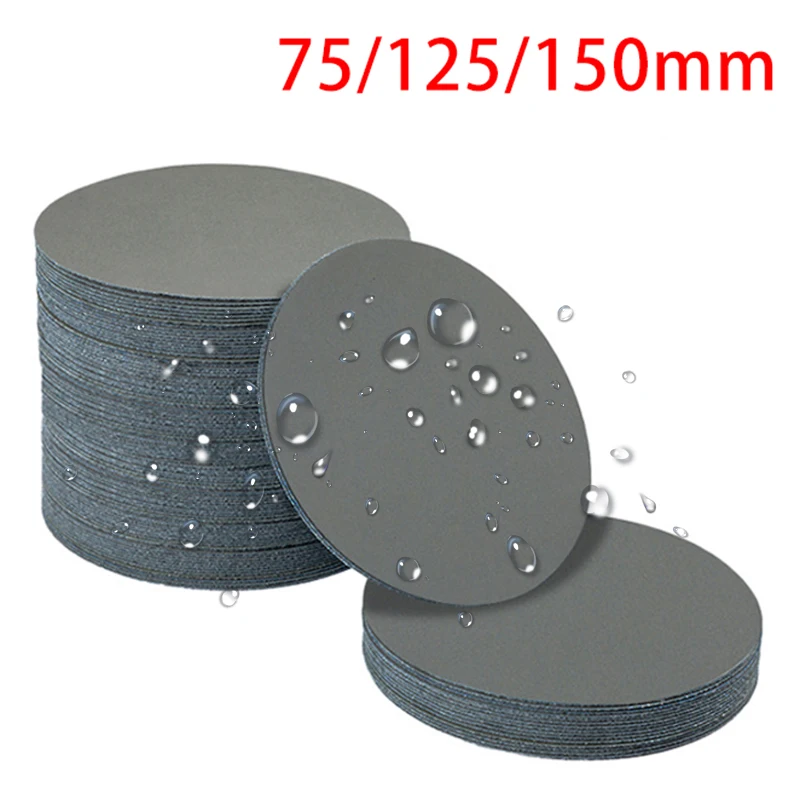75/125/150mm Universal Dry and Wet Sanding Disc Paper Metal Polished Woodworking Tools Polishing Accessories Abrasive Discs