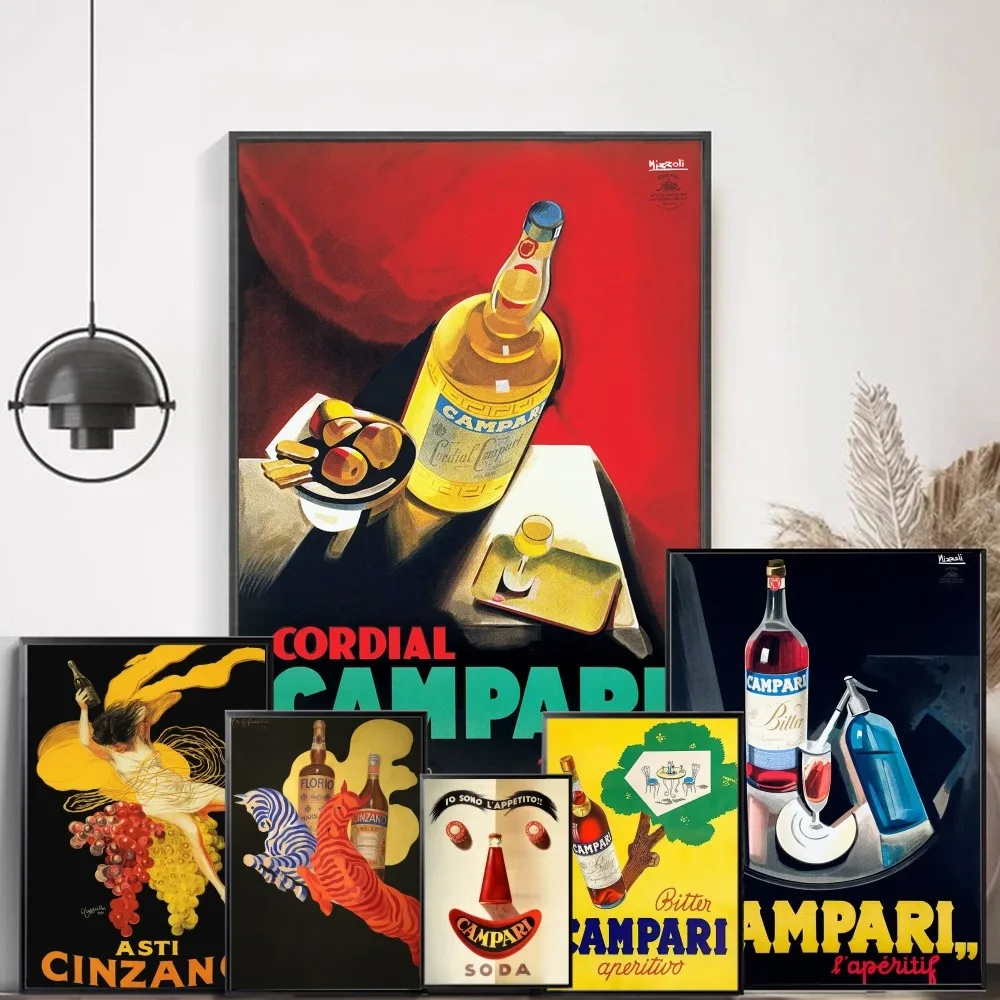 كامباري شرب أنيمي الملصقات لزجة مقاوم للماء ورقة ملصق مقهى بار Kawaii غرفة ديكور