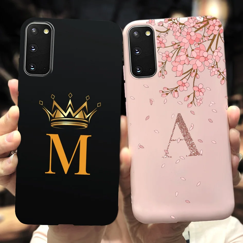Etui na telefon Samsung Galaxy S20 Lite Soft Silicon Back Cover Crown Letters Etui na telefon Samsung S20 FE Etui S20 Plus S 20 Capa