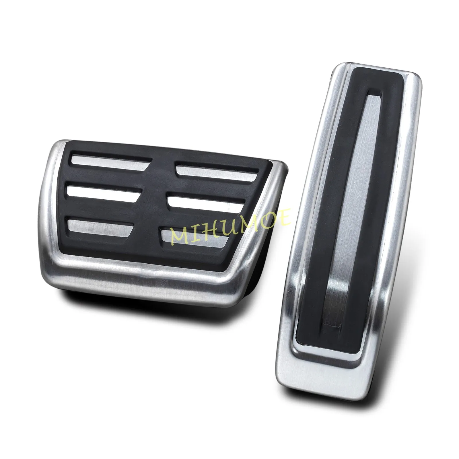 LHD Non-Slip Stainless Steel Foot Brake Gas Pedal Pad Cover For Audi Q7 VW Touareg Porsche Cayenne