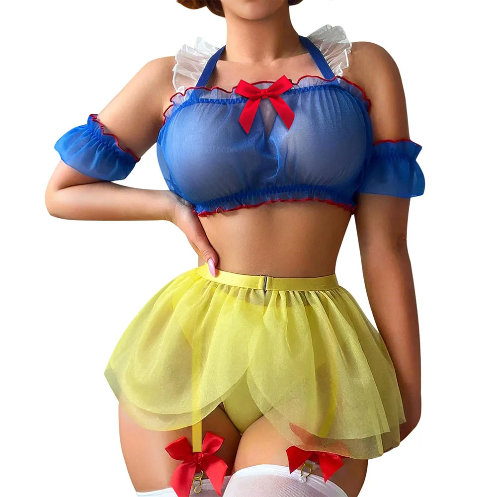 

Сексуальный женский комплект нижнего белья-сексуальный комплект нижнего белья для косплея, нижнее белье принцессы, костюмы на Хэллоуин, нижнее белье на Хэллоуин, ролевые игры