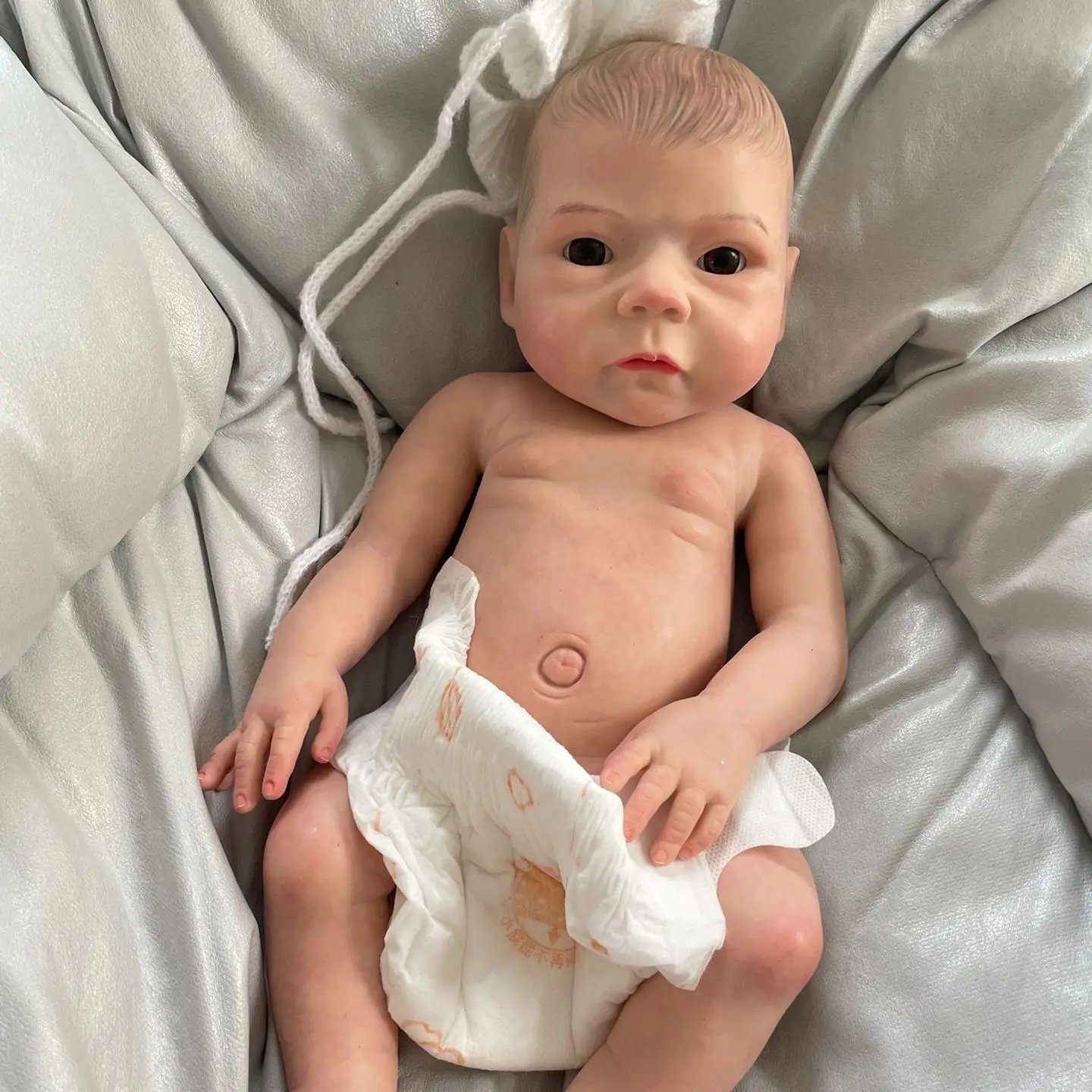 45cm Reborn Bebe Full Body Silicone Super Soft Realistic Reborn Doll Baby boneca Lovely Painted bebê reborn de silicone Gifts