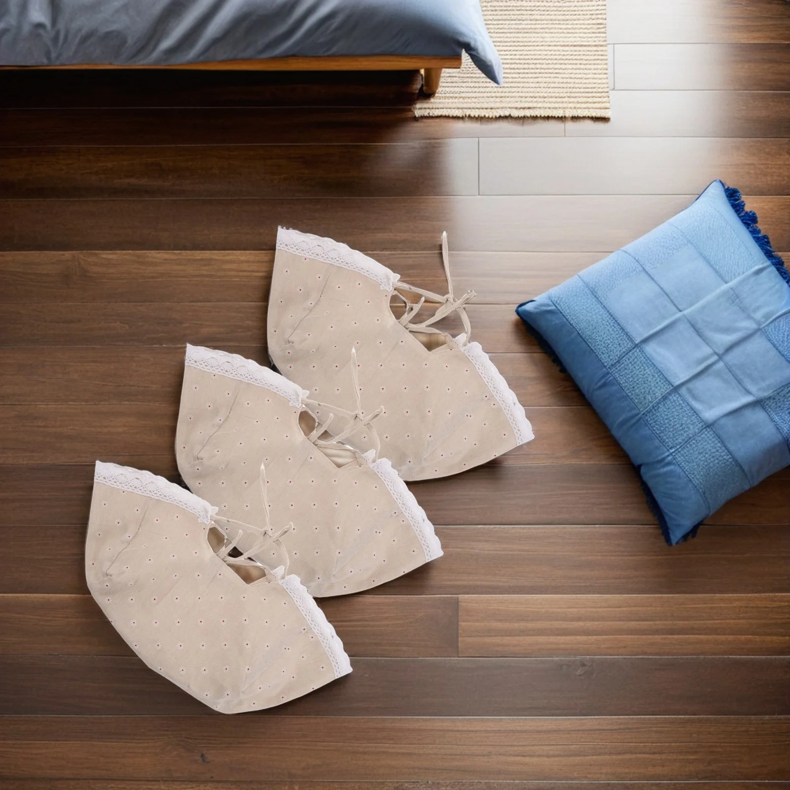 

3pcs Rattan Cloth Liner Replacement Set Storage Fabric Liners For Kitchen Picnic Bread Easter Use, Reusable Wicker Basket