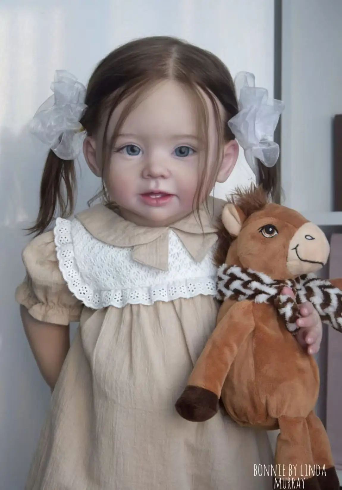 

St.Store 28inches Reborn Doll Girl Bonnie Standing Legs Poseble Limbs Finished Doll