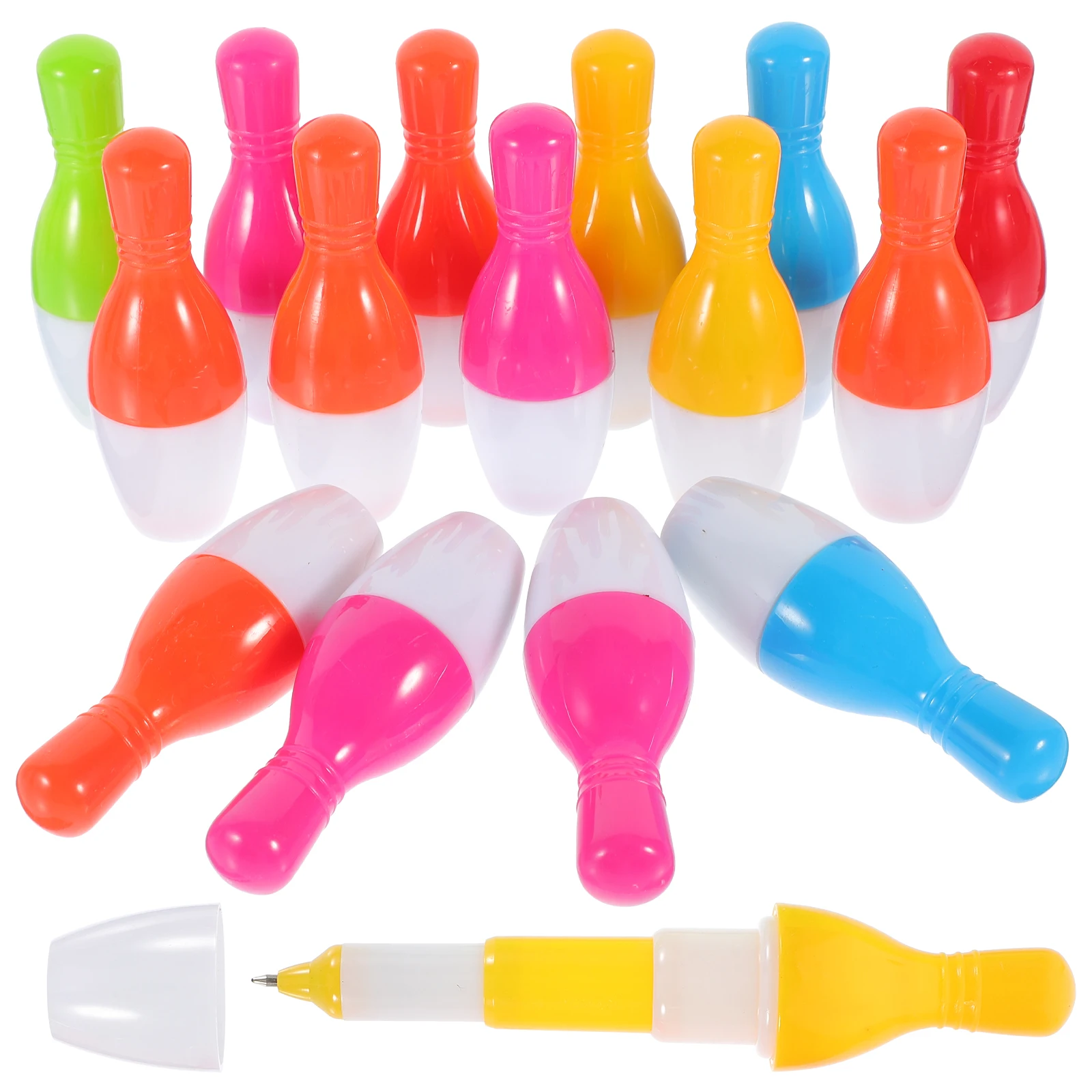 

15pcs Bowling Shaped Ballpoint Pens Cute Cartoon Mermaid Plastic Kids Students Writing Student Stationery Supplies