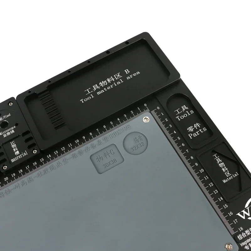 Supporto per microscopio in lega di alluminio piattaforma di riparazione del telefono tappetino di manutenzione resistente stazione di saldatura BGA