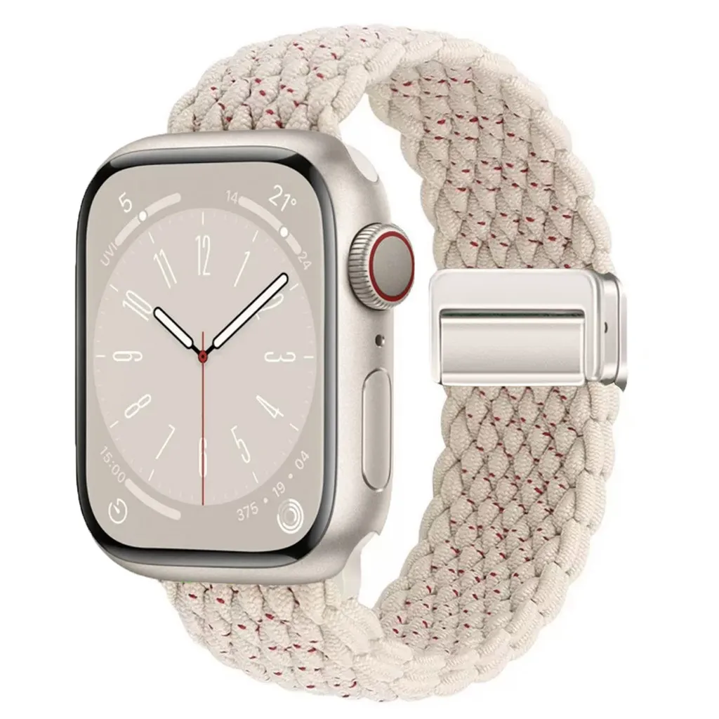 Geflochtenes Nylonarmband, kompatibel mit Apple Watch S10 46 mm, 44 mm, 40 mm, 45 mm, 49 mm, 41 mm, 38 mm, iWatch-Serie SE 10 7 3 5 6 8 9 Ultra