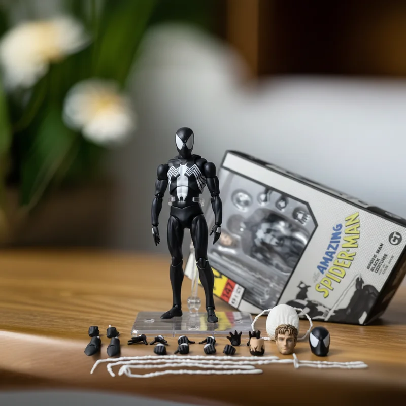 

In Stock CT MAF147 Symbiote Spider-Man Comic Version Venom Suit Peter Parker Adult Collectible Articulated Action Figure Model
