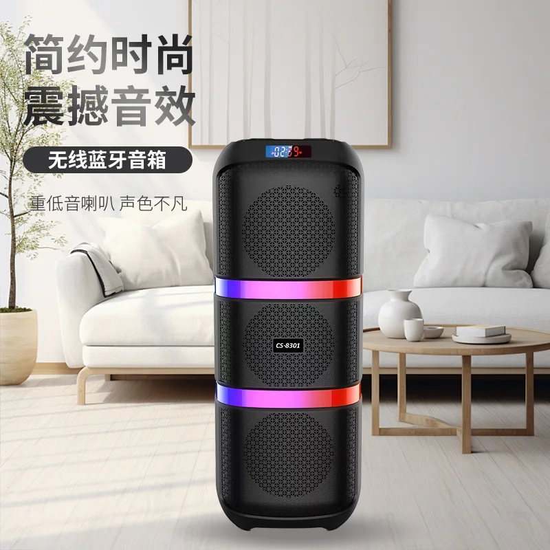 

Новый портативный уличный Bluetooth-динамик, высококачественный Bluetooth-динамик с микрофоном, караоке-аудио