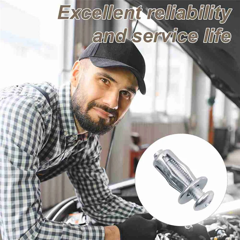 A26I-40 Stuks Expansieschroef Bloemblaadje Moer, M4 M5 M6 M8 Jack Noten, bloemblaadje Vorm Metalen Moer Voor Holle Muur Ijzeren Huid Gipsplaat