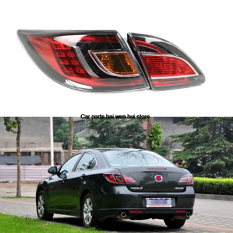 For Mazda6 2009 2010 2011 2012 Car parts Rui Wing Coupe Taillight Rear Light Tail Lamp Tail Lights Red and white taillights