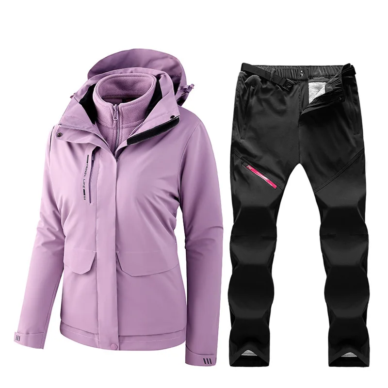 Winter Ski Suit For Women Warm Windproof Waterproof Outdoor Sports Snow Jackets And Pants Female Ski Equipment Snowboard Jacket