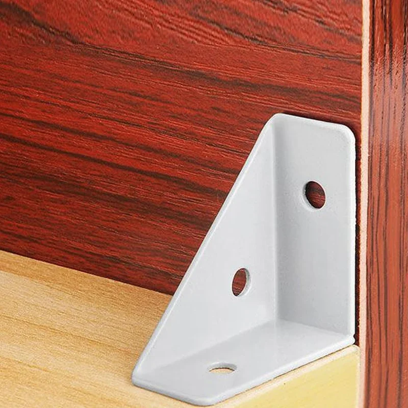 Triangle à angle droit de code d'angle de support 12 pièces, meubles fixes, utilisé pour le support et le renfort d'angle d'armoire et de lit ﻿