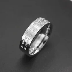 Vassago Bible Verse Joshua 1:9 Ring Be strong And Courageous Scripture Ring Religious Christian Woman Gift