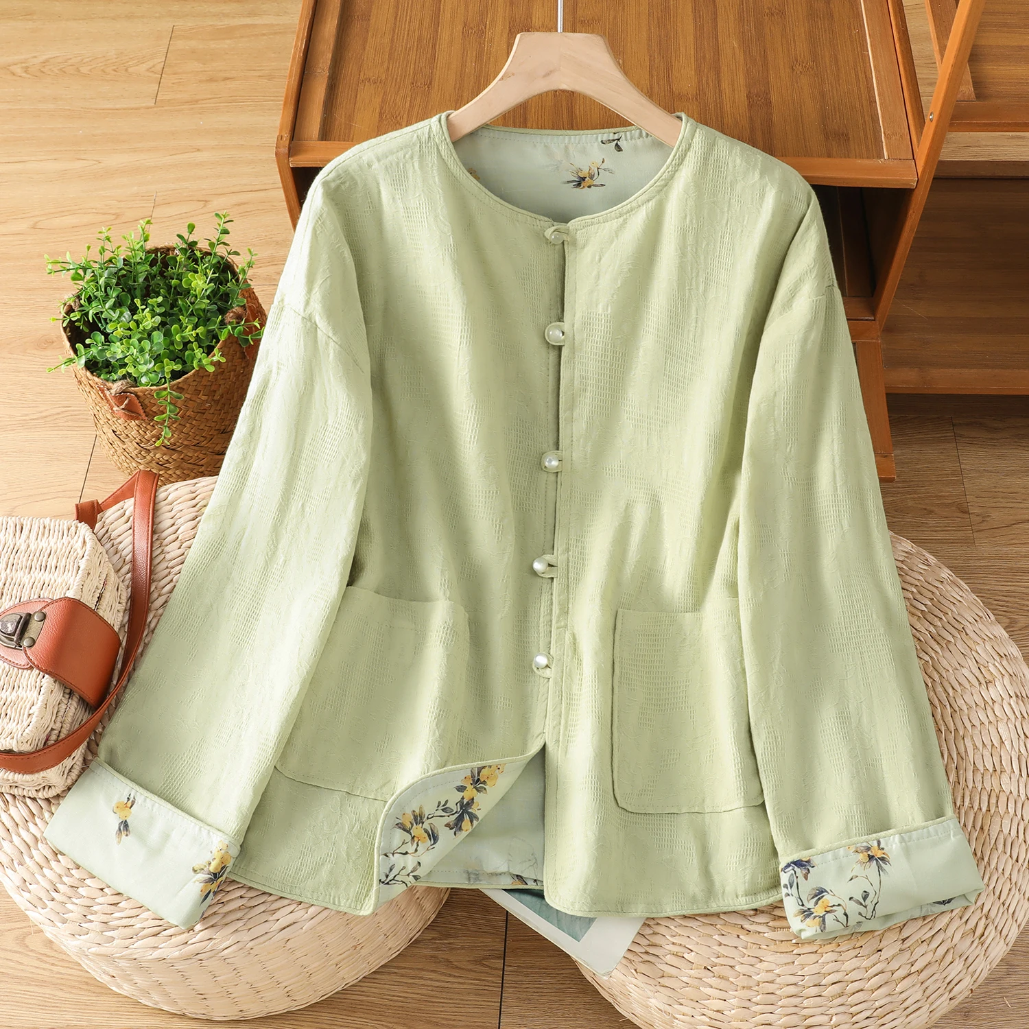 

Новый китайский двусторонний костюм ort Jaet, женский модный элитный костюм Тан в стиле ретро, цветной дизайн на пуговицах