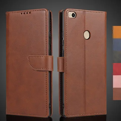 Xiaomi Max2 Case Pu Leather Wallet Flip Case for Xiaomi Mi Max 2 3 / Xiaomi Mi Max Retro Cover Protective Holster Fundas Coque