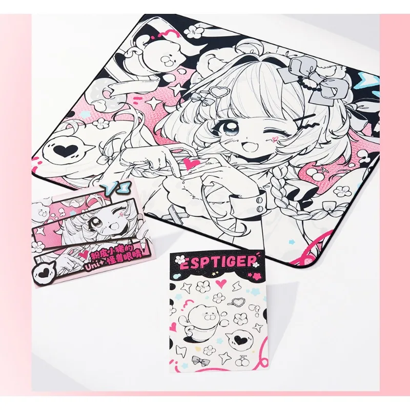 Hufu E-sports Mouse Pad Smooth Surface Waterproof Stitched EdgesNeutral Gaming FPS Games Pads CS2 Valorant PUBG 490x420mm