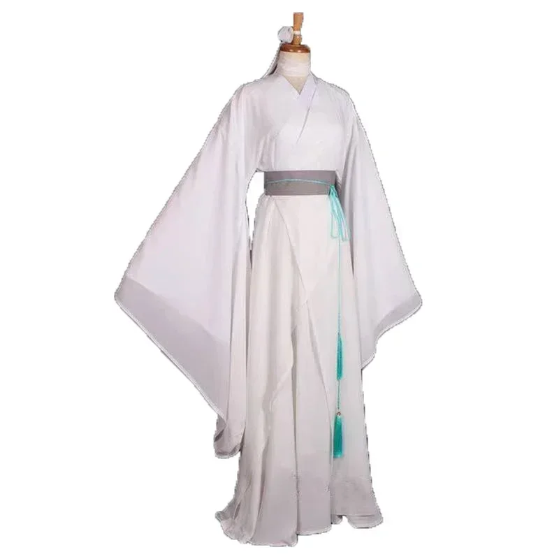 Anime Xie Lian Cosplay Tian Guan Costume ci Fu Xielian costumi Cosplay Top parrucche Halloween Prop uomo donna White Han Fu Clothe