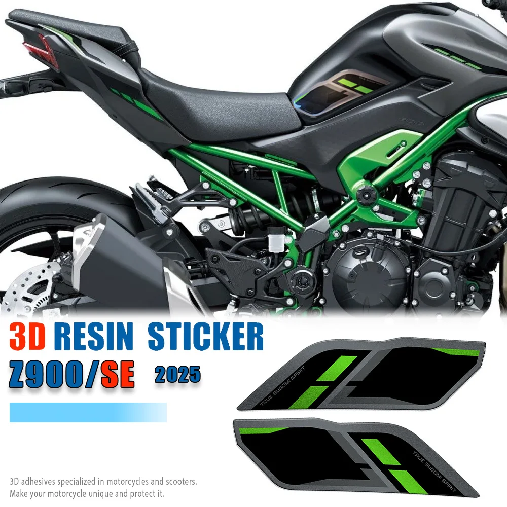 

For Z 900 Accessories Z900 SE 2025 Stickers Tank pad Protector 3D Resin Stickers Oil Tank Side