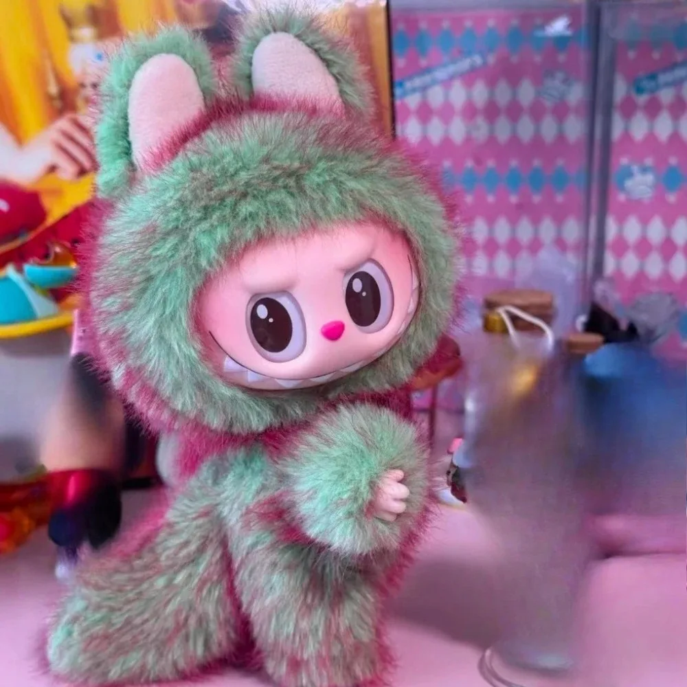 

Animal Plush Jumpsuit for Labubu 17cm with Bow V1 V2 V3 Doll Clothes Halloween Christmas Gift