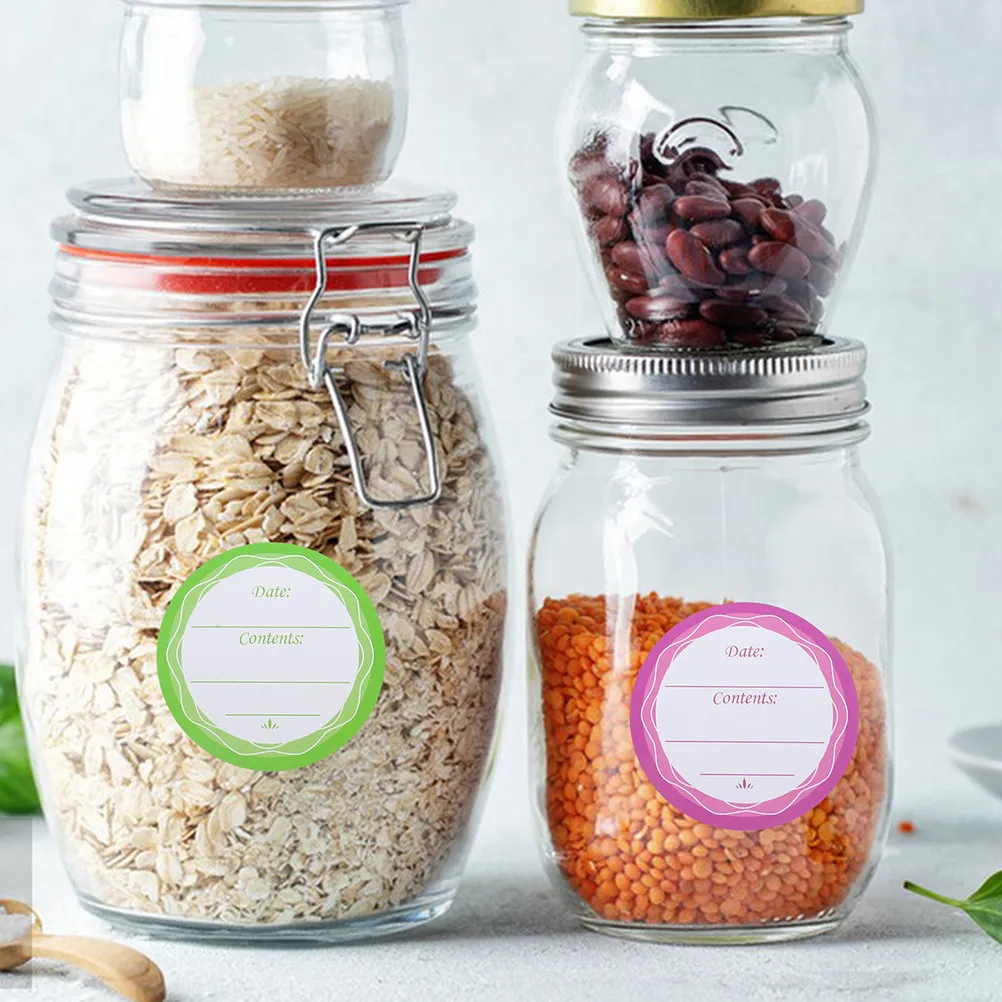 

10 Sheets Waterproof Oil Resistant Removable Jar Labels for Canning Glass Bottles Food Containers Pantry Organization PVC