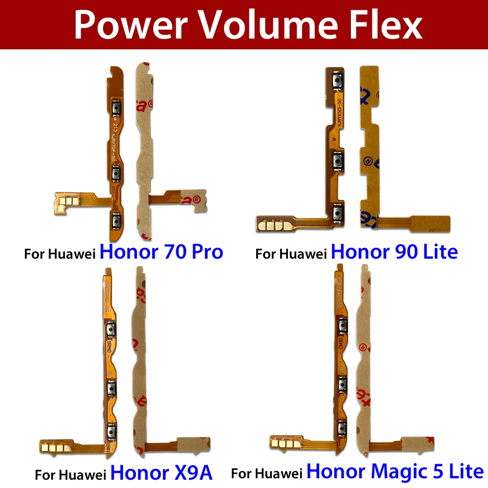 

Высококачественный переключатель включения/выключения питания, кнопка громкости, гибкая кнопка для Huawei Honor 60 70 80 90 Pro Se Magic 4 5 Lite 6 Pro Lite X9A