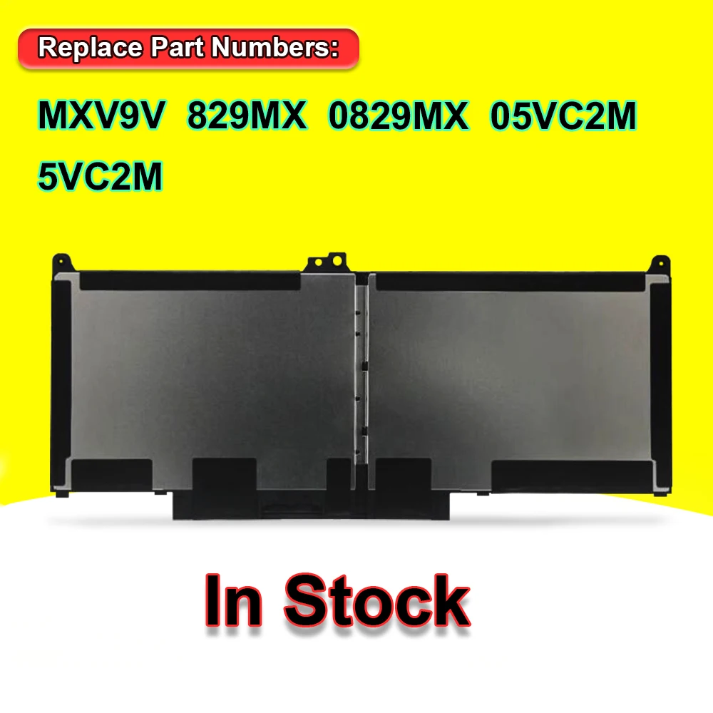 Laptop Battery For Dell Latitude 7300 7400,5300 5310 2-in-1 Series MXV9V 829MX 0829MX 5VC2M 05VC2M 0G74G 7.6V 60Wh Rechargeable
