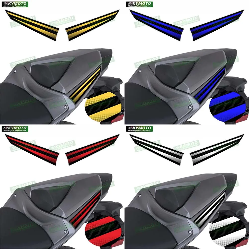 

For R3 2015 2016 2017 2018 2019-2024 motorcycle accessories rear tail fairing hump decal rear seat reflective sticker decoration