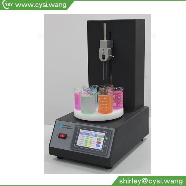 Programmable Desktop Sol Gel Glass Dip Coating Machine for TiO2 Nanofilms on FTO Glasses