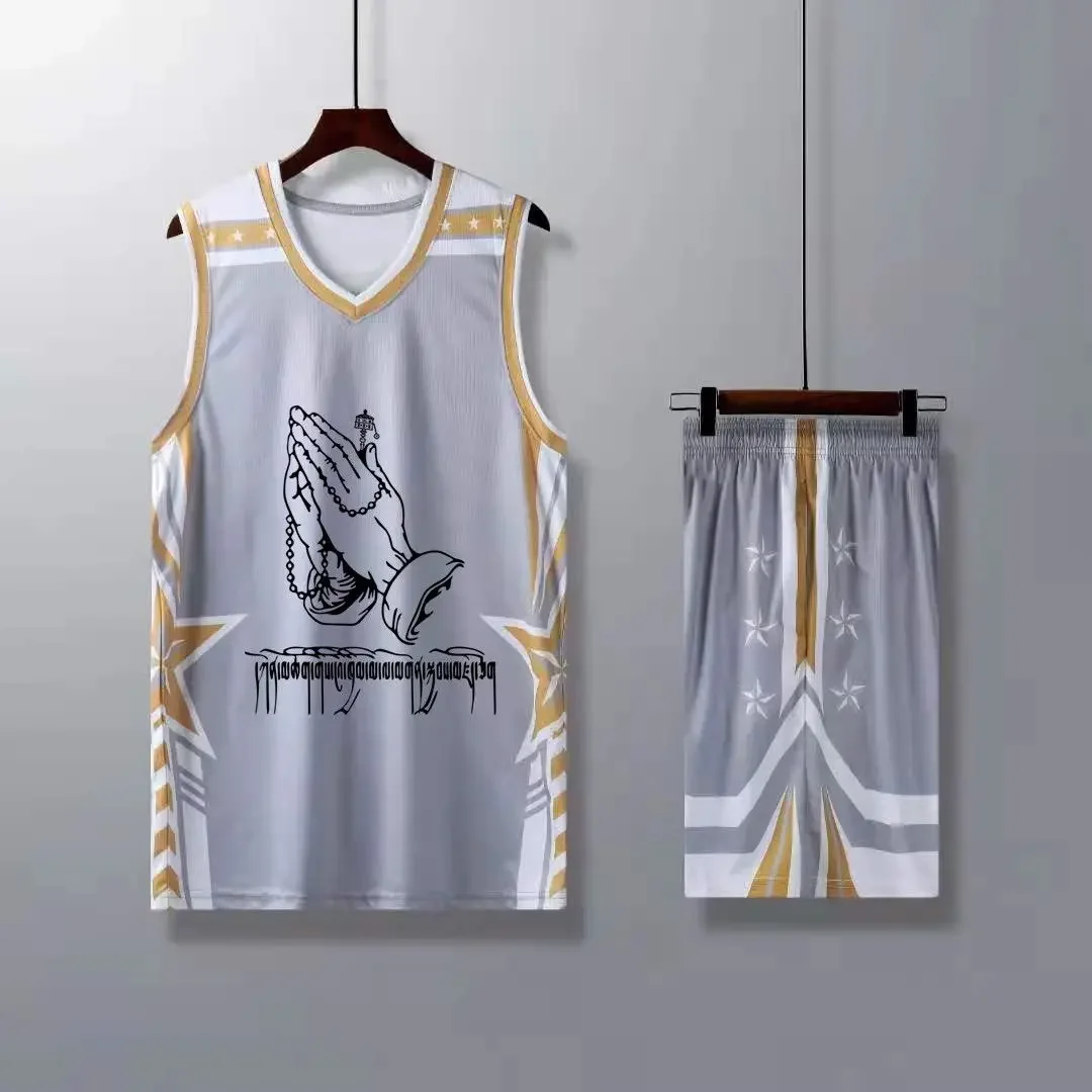 New Basketball Suit Team Game Training Basketball Suit Printed Vest 3D Printing Personalized Breathable Comfortable Quick Drying