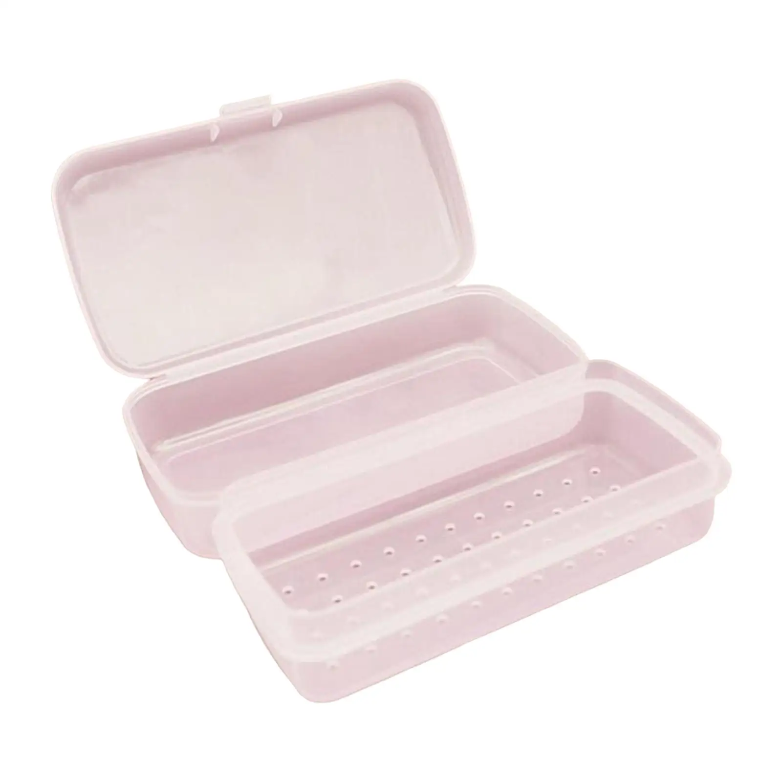 Professional Nail Art Tool Tray Transparent Organizer Container Box for Manicure Tool Cuticle Pusher Nail Clippers