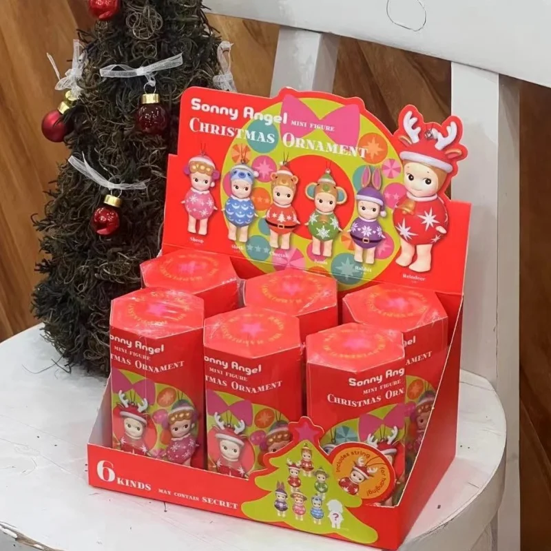 Genuine Sonny Angel Christmas Series Blind Box Hippie Kawaii Sonny Angel Figure Limited Mystery Boxes Children Christmas Gifts