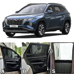 For Hyundai Tucson NX4 2021 2022 2023 2024 Magnetic Car Sunshade Front Windshield Frame Curtain Rear Side Window Sun Shade Visor