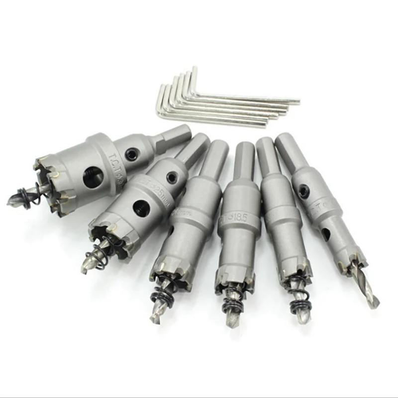 

AA81-6Pcs 14-30Mmtct Cemented Carbide Reamer Hole Opener Set Metal Thick Iron Plate Aluminum Alloy Reaming Set