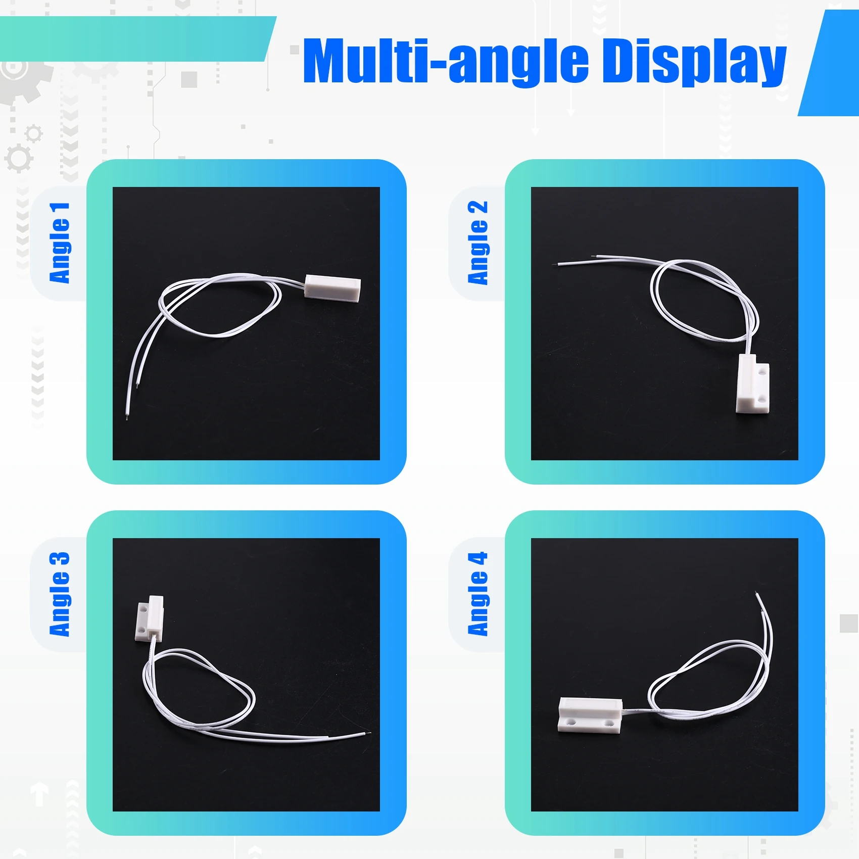 

Home Alarm System Wired Door Window Sensor 10Pairs MC-38A Normally Open(NO Type) Magnetic Switch For Gsm Pstn Alarm-【A74Z Miuai】