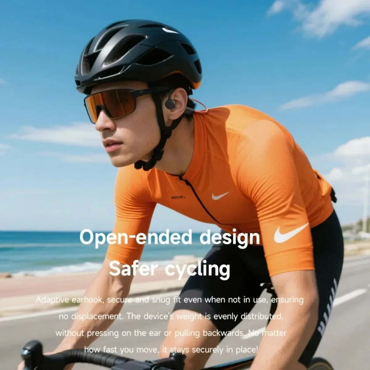 For QCY Bone Conduction Headset Wireless Swimming Sports Headphone IPX8 Bluetooth 5.4 With Mic Waterproof Exercise Fitness