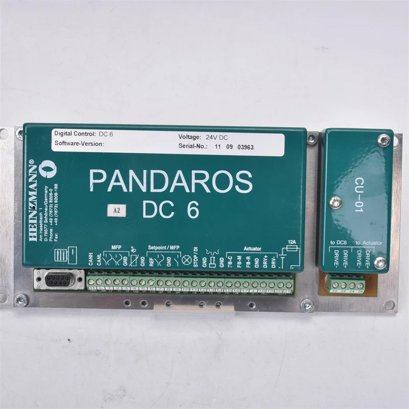 

Heinzmann Pandaros DC 6 Módulo de velocidad del generador, controlador d CU-01e posicionador Digital DC6 Original