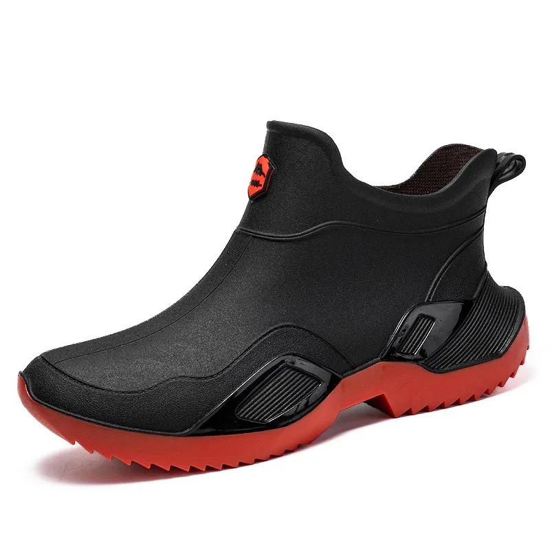 

New Men'S Women'S Rain Boots, Fashionable Work Rain Boots, Couple High-Top Spring And Autumn Casual Flat Shoes
