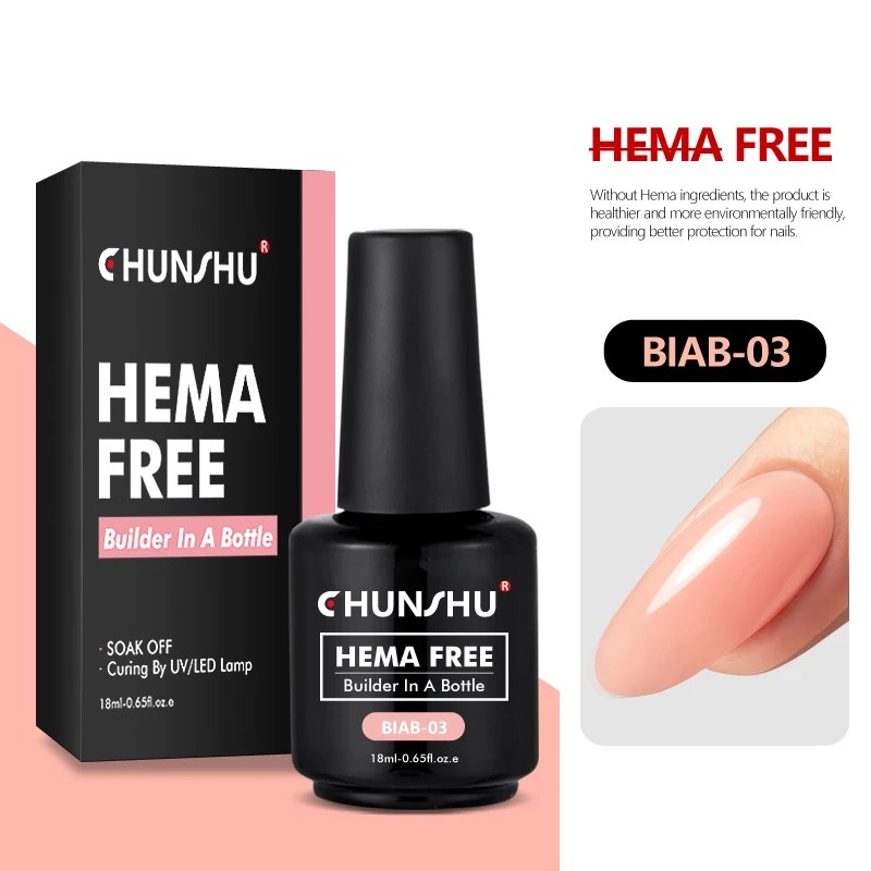CHUNSHU Hema GRATIS Bouw UV Gel 18 ml Builder Nagelgel In Een Fles Semi Permanente Dikke Rubberen Basis Gel Extension nagels Art