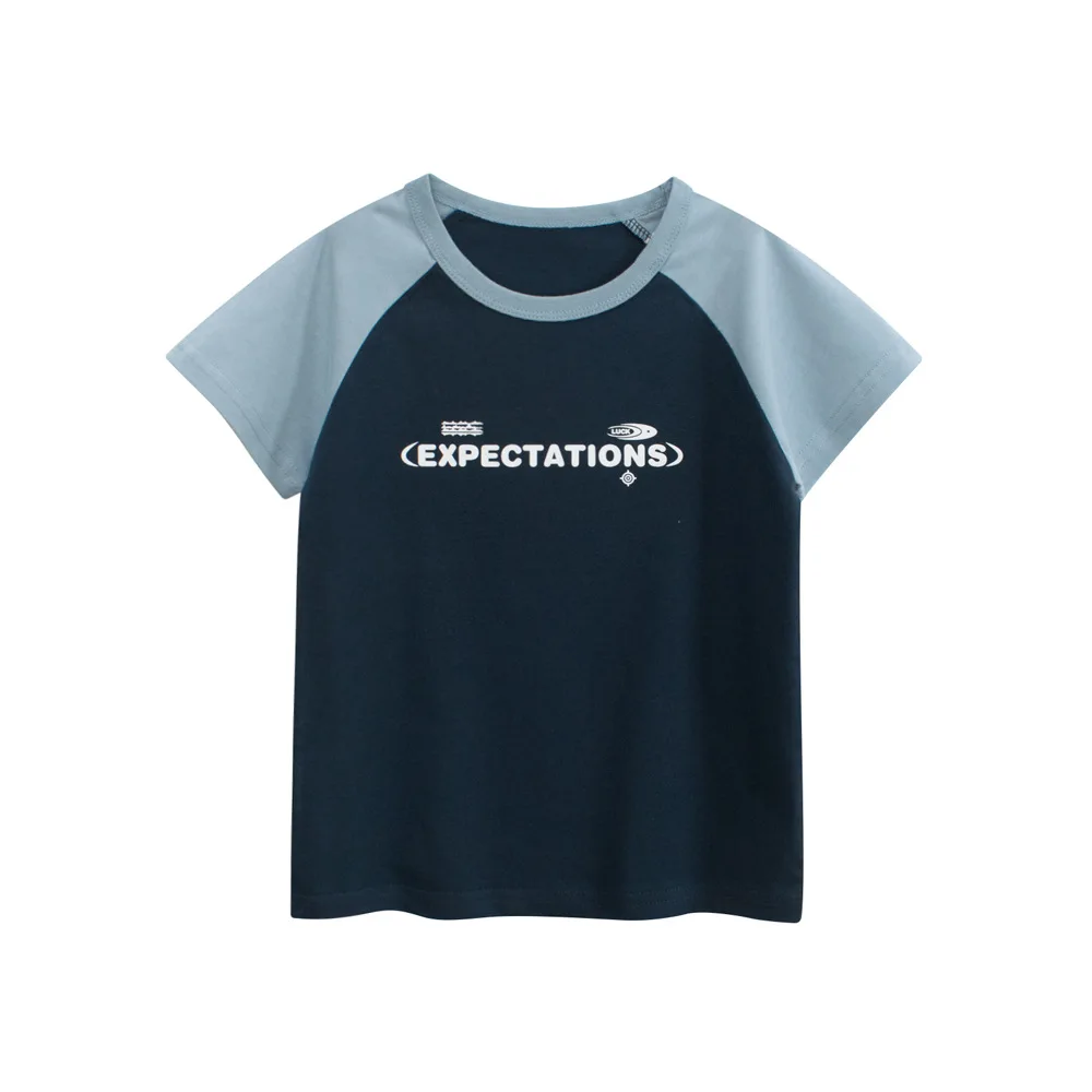 1-9T Toddler Kid Baby Boy Summer Clothes Short Sleeve Cotton T Shirt for Infant Casual Tee Top Basic Tshirt Children Outfit