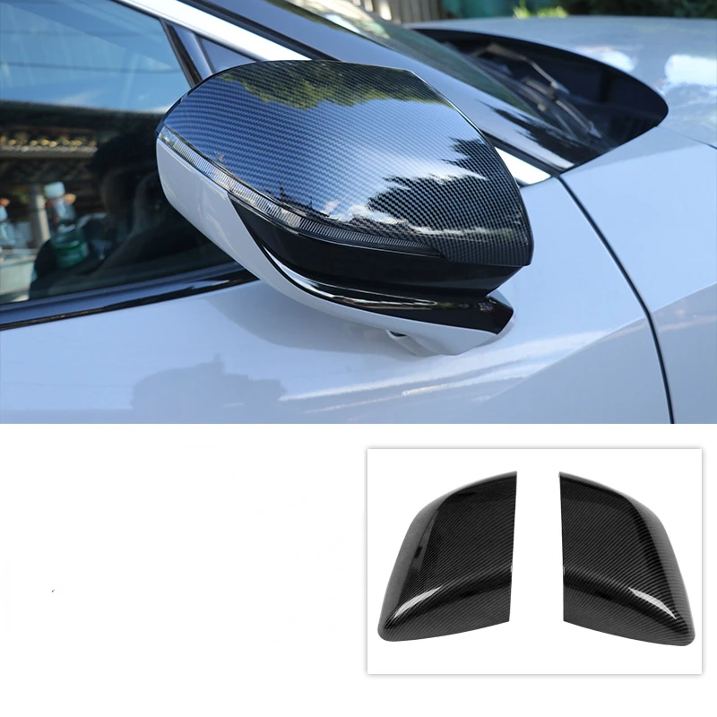 

Suitable For NIO ES6 EC6 ES8 2019-2023 ABS Rear View Mirror Cover Carbon Fiber Pattern Black