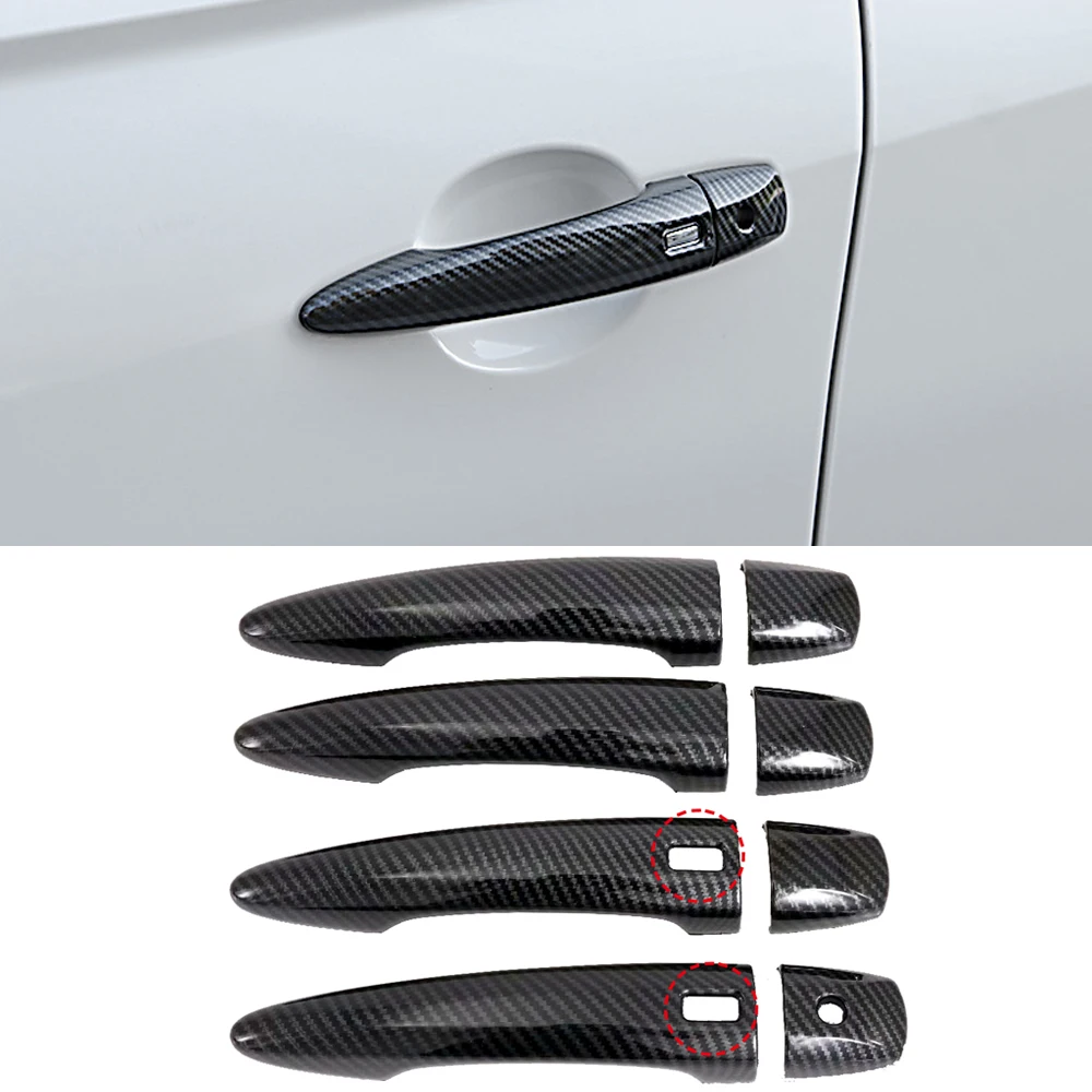 

for Nissan X-Trail T33, Rogue 2022 2023 Exterior Door Handle Overlays Carbon Fiber ABS Plastic 8pcs