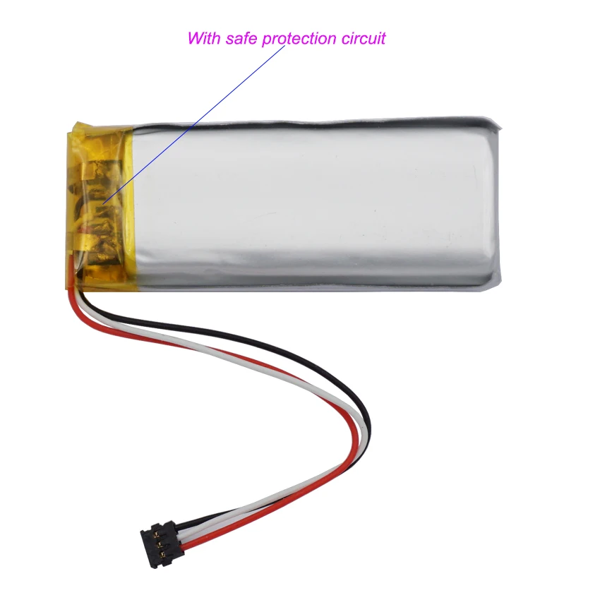 2pcs 3.8V 1000mAh 3.8Wh 822048 JST MX1.2 plug NTC Thermistor Replacement Lipo Rechargeable Battery For Valve Index Controller