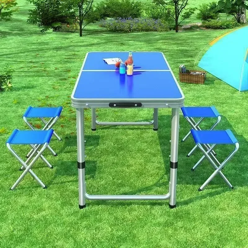 b24- folding table Outdoor folding Lifting nig market stall table Portable Camping outdoor
