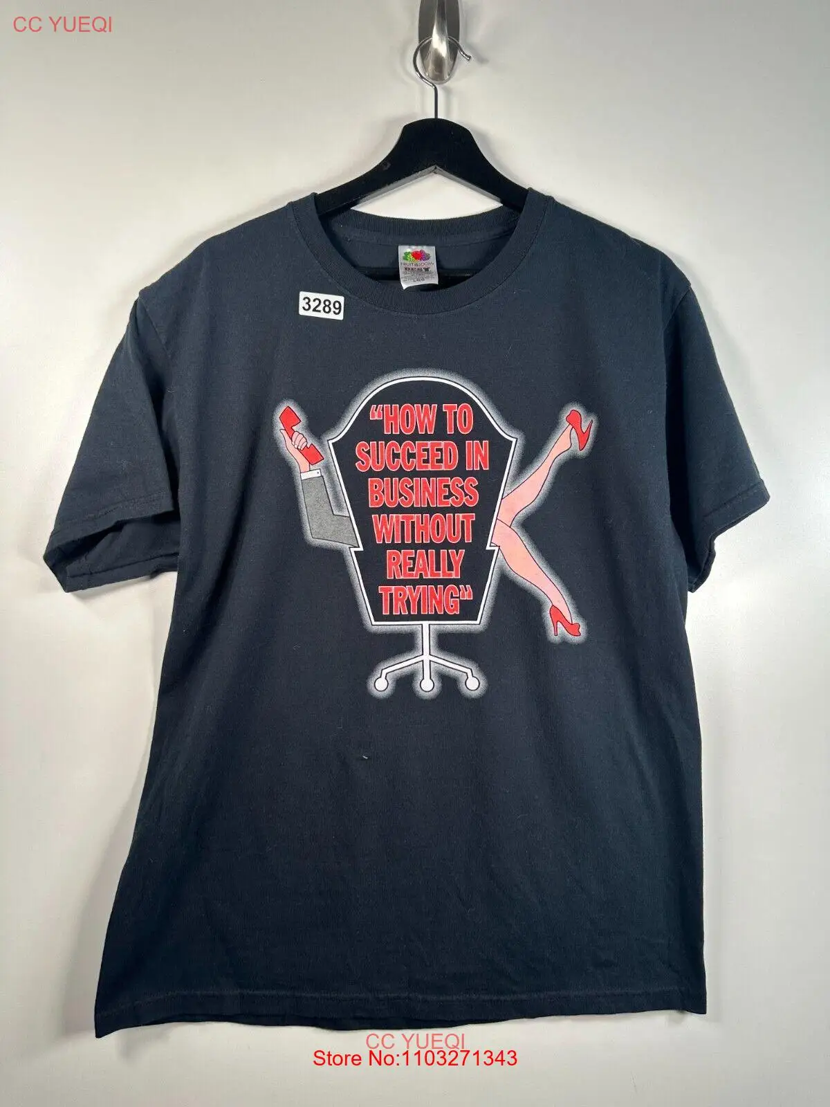 Мужская футболка Vtg с рисунком фруктов ткацкого станка, забавная черная цитата, размер L 21x28