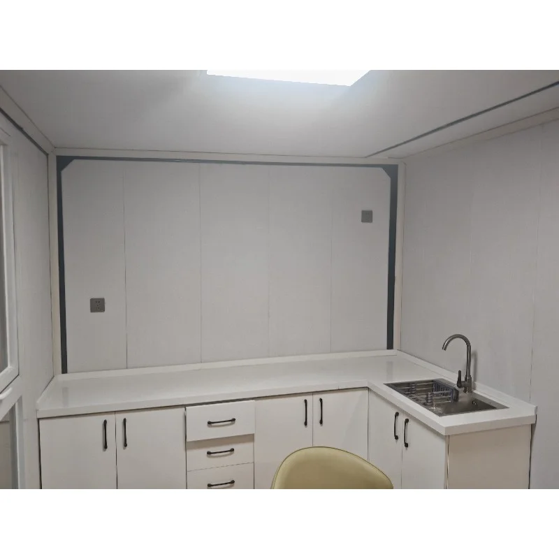 YG Customized Luxury Folding Prefab 40ft 20ft Double Wing Expandable Steel Container House 3 Bedroom 2 Bath Flat Pack Container